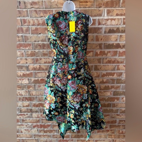 Marques' Almeida Brocade Sleeveless DENIM Dress Assymetric Hem size L(8) NWT - Picture 10 of 15